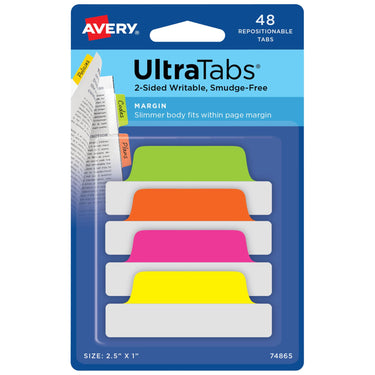 Avery Margin Ultra Tabs, 2.5